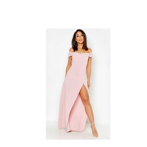 product_image_name-Generic-Off Shoulder Ladies Pink Maxi Dress-1