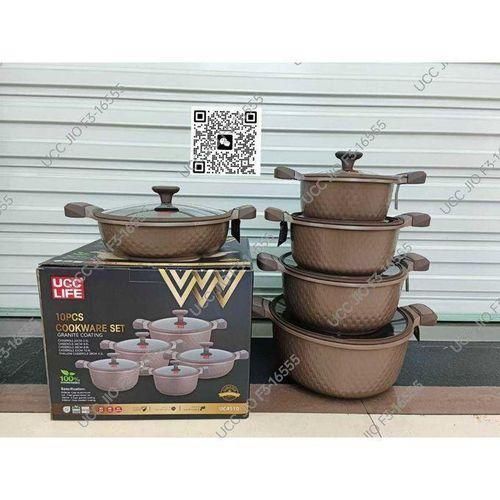Generic 5 PCS Cookware set - Granite coating