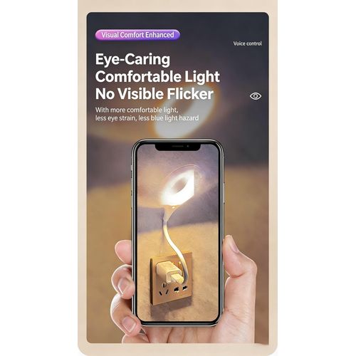 product_image_name-Generic-Intelligent Voice Controlled USB Rechargeable LED Lamb-5