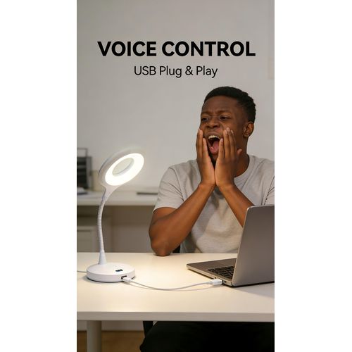 product_image_name-Generic-Intelligent Voice Controlled USB Rechargeable LED Lamb-8