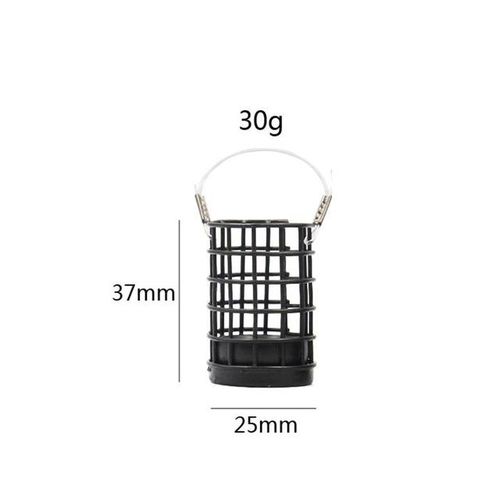 Generic Bait Cage Hollow Out Stainless Steel Coated Plumb Bob 30g 40g Bait  Thrower European Fishing Set Accessories Tools Feeder