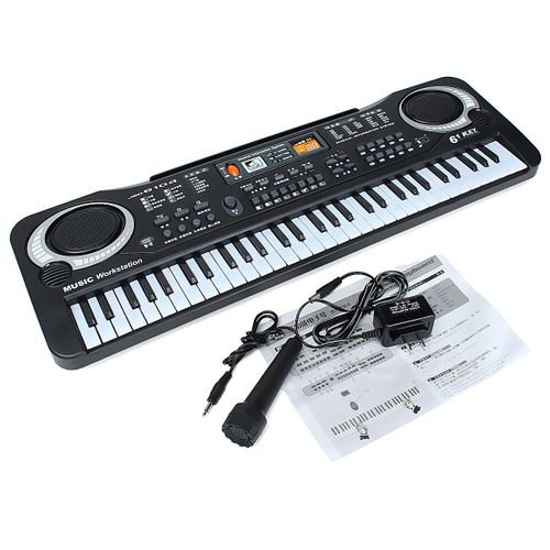 New 61 Keys Digital Electric Piano Digital Keyboard Piano Electronic Organ  with Mic Musical Instruments Gifts