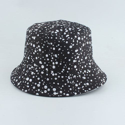 Fashion Print Fishing Cap Bob Chapeau Femme Reversible Bucket Hat Men  Fishing Bucket Hats For Women-dot