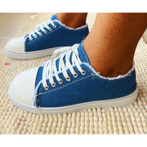 product_image_name-Fashion-Trendy Jeans Sneakers Blue -1
