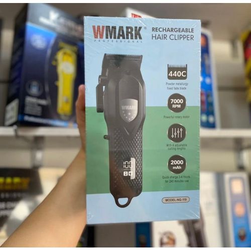 WMARK Black Clipper – Heavy Duty Hair Cutting Machine For Men
