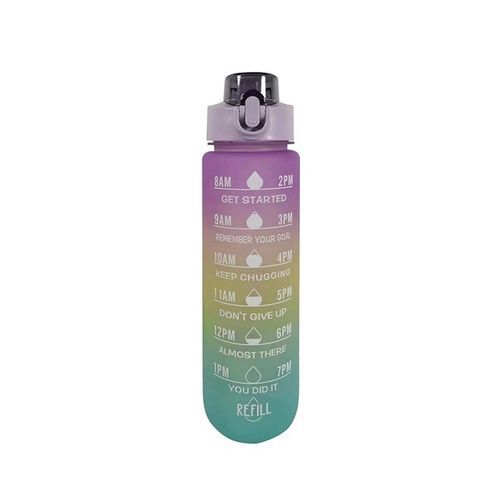 1 Liter Motivational Sports Leakproof Drinking Water Bottles