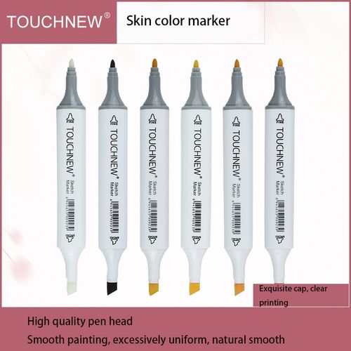 Artist Marker Pens 24 Colours Blendable Alcohol Markers Skin Tone Set for  Portrait Illustration Drawing