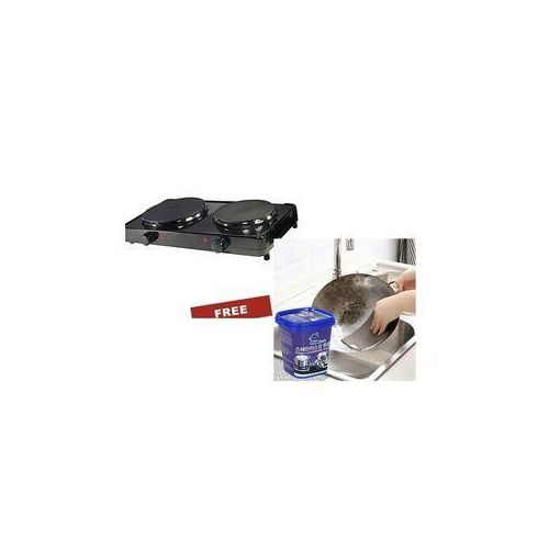product_image_name-Generic-Electric Double Burner Cooking Hot Plate & Cookware Cleaner-1