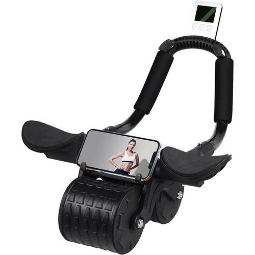 Generic 2-Wheel Abdominal Roller With Knee Pad High-Performance Exercise - image 2