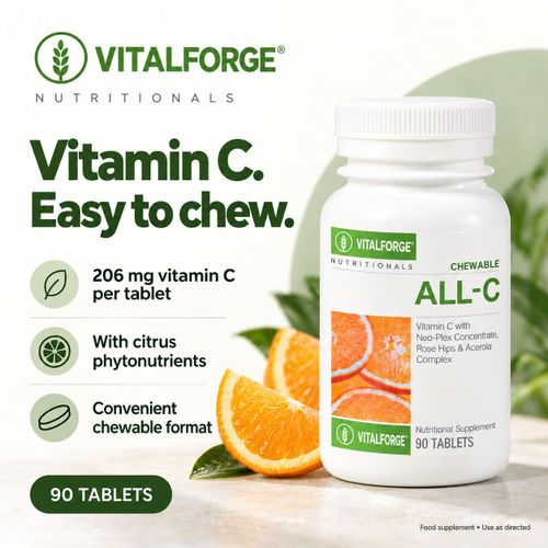Vitality NeoLife Chewable All-C Vitamin C Supplement - 90 Tablets