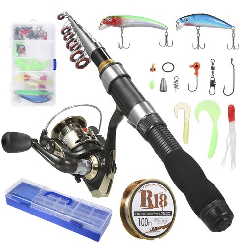 Generic Fishing Rod And Reel Combos Telescopic Fishing Pole