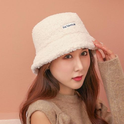 Fashion Bucket Hat Women s Faux Fur Hat Girls Teddy Style Winter Hat Fisherman Hat Warm Windproof Cap White Jumia Nigeria