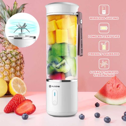 Portable Handheld Blenders Juicer USB Rechargeable, Mini Personal Blenders  for Shakes & Smoothies, Kitchen Fruit Juicer Mini Blenders with 6 Blades