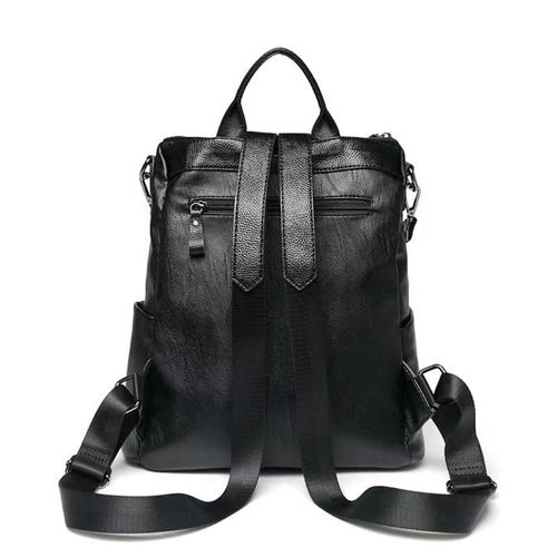 Fashion Women Soft Leather Backpack Large Capacity Shoulder Bags - image 7