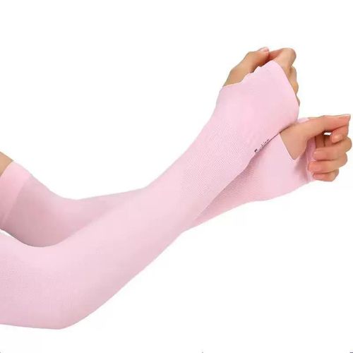 product_image_name-Generic-Quality Ice sleeves men and women summer arm guards pink-1