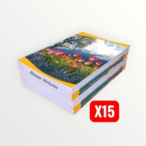 Generic 80 Leaves Exercise Book - 15 Pieces