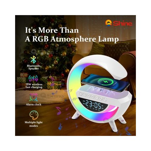 RGB G-LAMP BLUETOOTH SPEAKER WITH FAST WIRELESS CHARGING