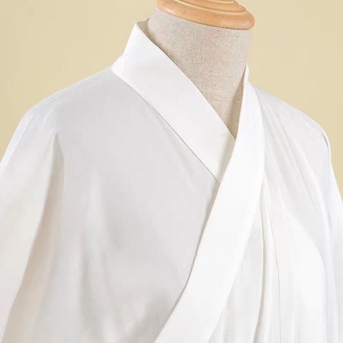 Chinese Song Hanfu Inner Wear Robe Dress Sleepwear White Ming