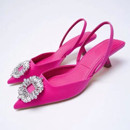 Pink sales diamond sandals