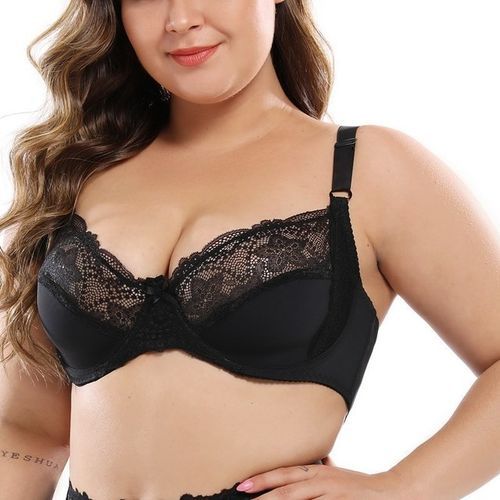 Plus Size Super Large Cup Ladies Bras Lace Bralette Bra Underwired