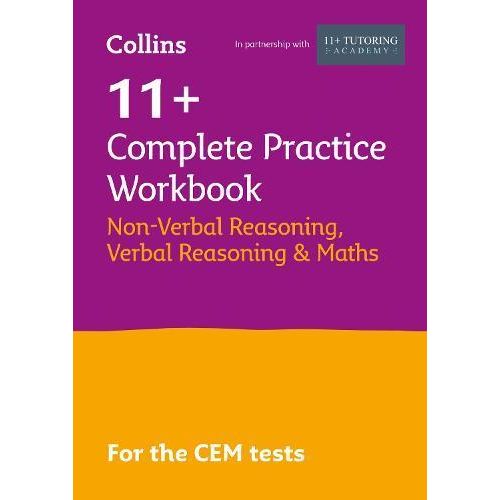 Jumia Books COLLINS 11+ COMPLETE PRACTICE WORKBOOOK NON-VERBAL REASONING, VERBAL REASONING & MATHS CEM TEST