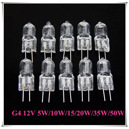 10pcs Ultra Low Price G4 12V 20w Halogen Lamp G4 12V 5W