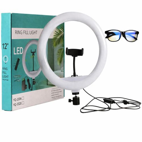 product_image_name-LED LITE-12Inches RingLight Ring Fill Led Light + FREE GLASS -3