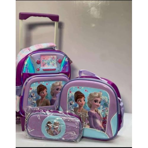 Generic 3 SET TROLLEY FROZEN SCHOOL BAG SMALL SIZE Jumia Nigeria