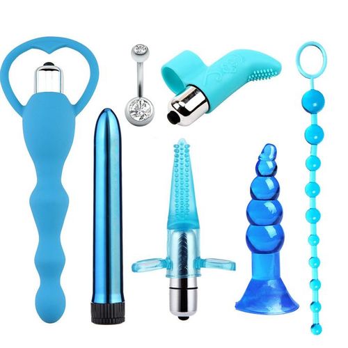 Generic 7Pcs/Set Adult Sex Toys Vibrator Kit Private Sex Toys Flirt