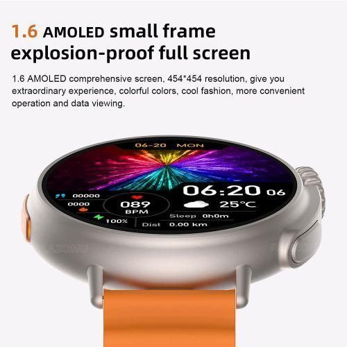 product_image_name-Generic-Ultra 8 NFC Smart Watch Men AMOLED 1.6-inch 454*454 HD Screen IP68 Waterproof Women SmartWatch-3