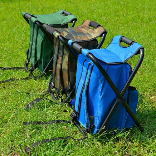 Generic Outdoor Folding Camping BBQ Fishing Chair Stool Portable Backpack  Cooler Insulated Picnic Bag Hiking Seat Table Bag Pesca Tackle