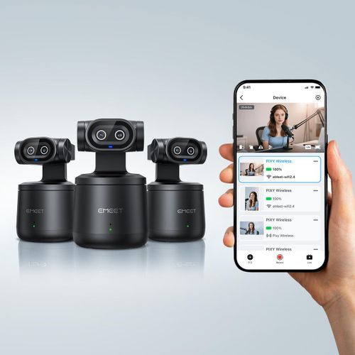 EMEET Pixy Dual-camera PTZ Wireless 4K UHD AI Powered Webcam - image 3