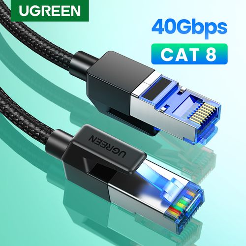 Cable utp cat 8 rj45 ethernet 3m ponchado certificado 40gbps SISDATA