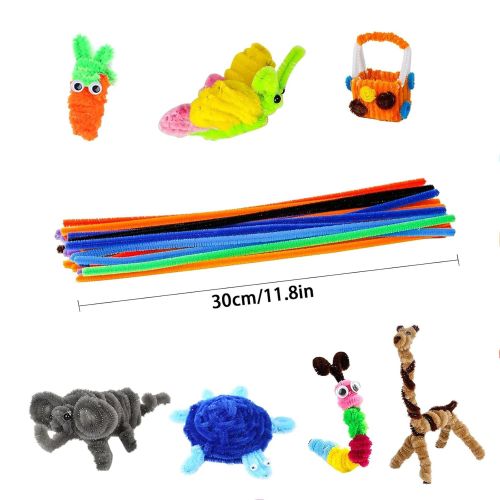 Generic Pipe Cleaners, 200pcs Chenille Stems, Pipe Cleaners for Crafts - image 2