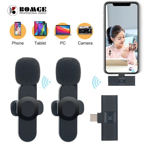 Wireless Lavalier Microphone for Smartphone & Camera
