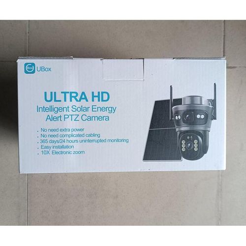 Naco MINI SOLAR POWERED 4G SIMCARD DUAL LENS UBOX CAMERA