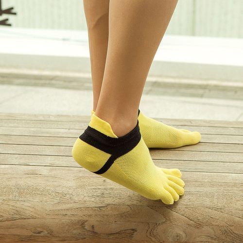 Fashion Mens Toe Socks Cotton Five Finger Running Socks Mini Crew