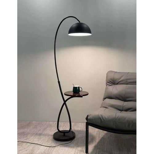 Generic 2-in-1 Modern Arc Floor Lamp with Built-in Side Table With Free 20watt bulb - image 2