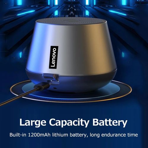 product_image_name-Mniboom Bluetooth Speaker-LENOVO Portable Wireless / Bluetooth With Sound Audio Speaker Smart Mini Small Speakers (LENV)-2