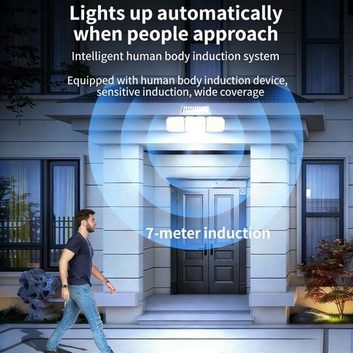 Generic Super Bright 296 LED Solar Flood Light 4-Pack | Wireless Remote + Motion Sensor + 270° Wide Angle | Waterproof Outdoor Light for Compound/Shop Front/Pathway - image 4