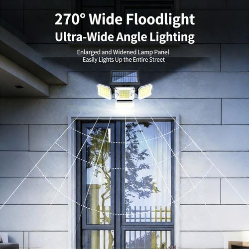 Generic Super Bright 296 LED Solar Flood Light 4-Pack | Wireless Remote + Motion Sensor + 270° Wide Angle | Waterproof Outdoor Light for Compound/Shop Front/Pathway - image 6
