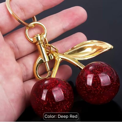 Keychain Fashionable Cherry Keychain, Premium-Feel Cherry Bag Charm, Exquisite Pendant
