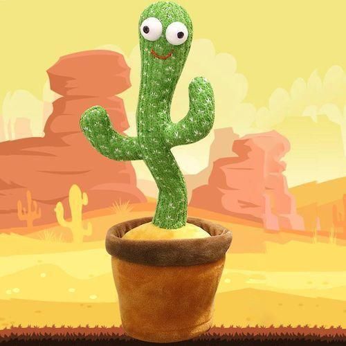 Generic Dancing Talking Cactus Doll Toy Speak Record Repeat Sound - image 2