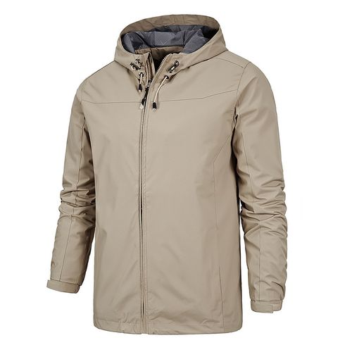 Fashion Men Spring Autumn Outdoor Casual Jacket Men Soild Hoode