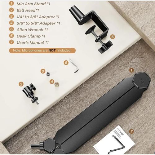 Fifine BM66 Boom Microphone Arm Stand - image 4