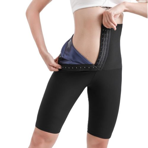 Details of Women's Sauna Slimming Pants Gym Workout Hot Thermo Sweat Sauna  Leggings Shapers Waist Trainer Tummy Control Burning Pants