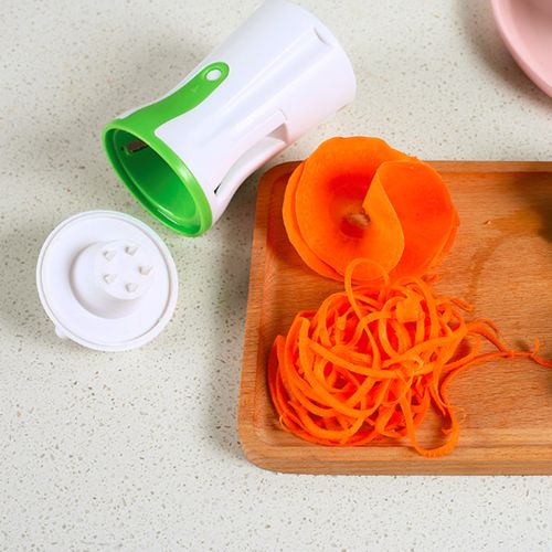 Portable Spiralizer Vegetable Slicer Handheld Spiralizer Peeler Stainless  Steel Spiral Slicer for Potatoes Zucchini Spaghetti