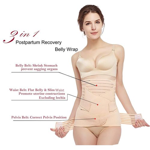 DODOING 3 in 1 Postpartum Support - Recovery Belly/Waist/Pelvis Belt  Shapewear Waist Belts : : Clothing, Shoes & Accessories