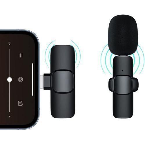 product_image_name-Generic-Rechargeable Lavalier Microphone Wireless Bluetooth Portable Audio Video Recording Mic--For IOS-1