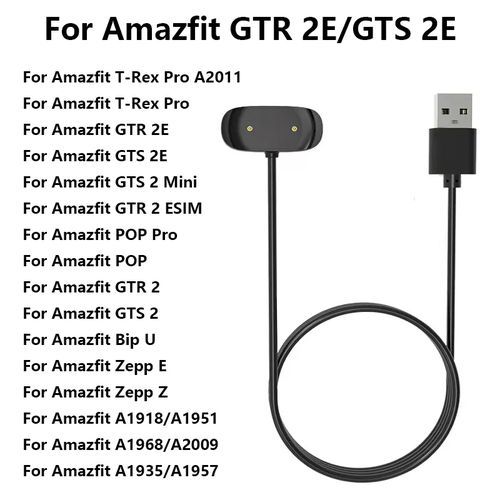 Generic USB Charger For Amazfit T-Rex Pro / GTS 2 / GTR 2/ BIP U/ Zepp E Smartwatch